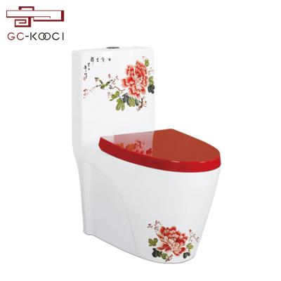 China Double-Flow Double-Flow Toilet Bidet WC Watermark One-Piece Toilet for sale