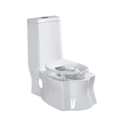 China Double-Flow Double-Flow Ceramic Toilet Bowl Sanitary Ware Bathroom One-Piece Toilet for sale