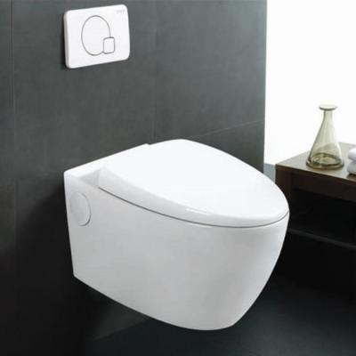 China Double-Flow Double-Flow Ceramic Round Wall Hung Toilet for sale