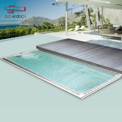 China Intex Free Swimming Massage Prefab Electric Adult Swimming Pool Cover Drop In Backwash for sale