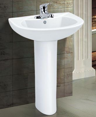 China Modern Bathroom Dining Room Hotel Pedestal Ceramic Stone Modern Sink Hand Freestanding Basin for sale