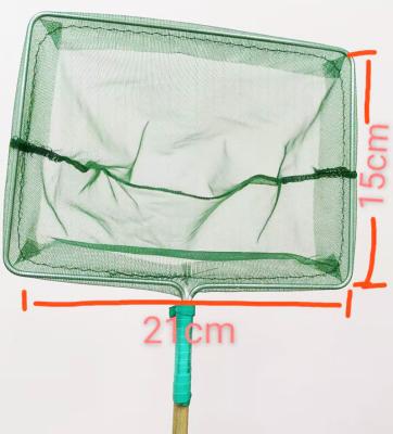 China Soft Nylon Monofilament 1MM Mesh Landing Net Fishing Fish Net Aquarium With WOODEN Handle for sale