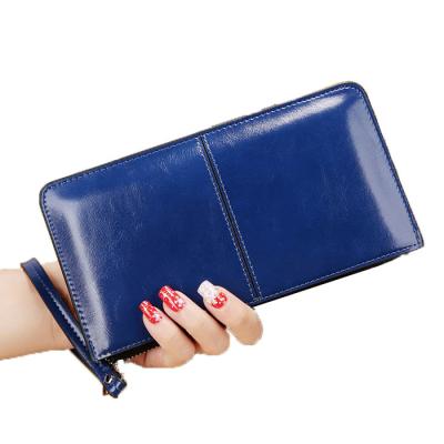 China Simple Wholesale Fashion Style Cheaper Ladies Phone Long Pocket Women Wallet PU Leather for sale