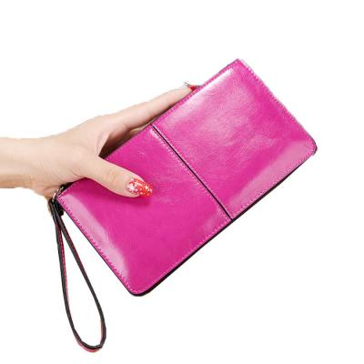 China 2019 Simple New Fashion PU Leather Phone Wallet Zipper Womens Pinch for sale