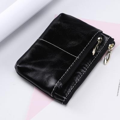 China 2020 Latest Fashion Design Mini Gift Card Holder Pouch Genuine Leather Coin Purse for sale