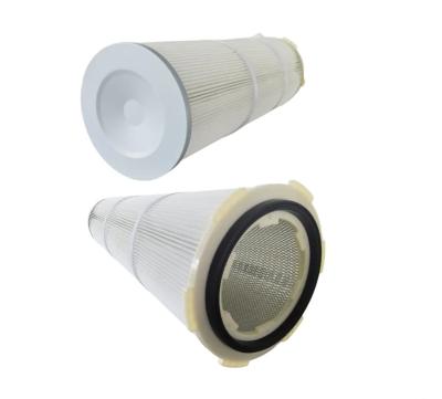 China Air Filtration System Filtration industrial dust removal customized polyester dust coated anti-static filter element for sale