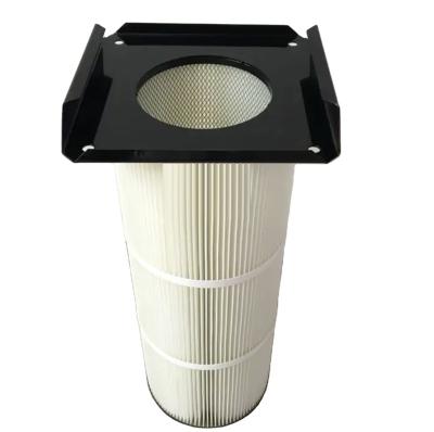 China Air Filtration System 2023 square cover flange cassette shot blasting machine dust filter cartridge powder recovery filter element for sale