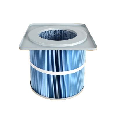 China Hotels Cement plant dust collector filter element square cover galvanized pipe filter cartridge for sale