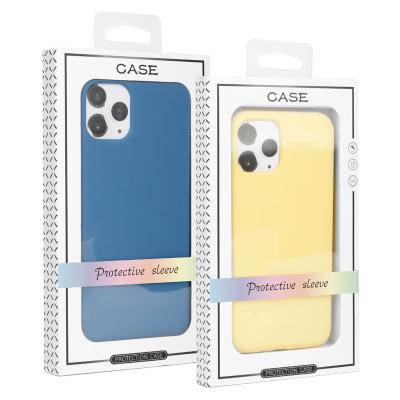 China Custom Folding Phone Case Packaging Paper Box For Phone Case With Clear Window Cell Phone Custom Boxes For iPhone 12 for sale