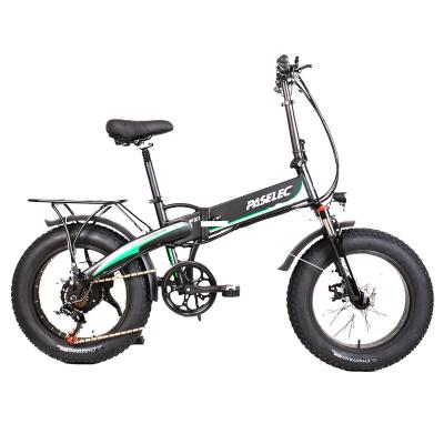 China Cruise control Paselec electric bike 500w fat tire ebike electric folding bicycle for adult 20*4” 48V for sale