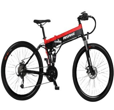 China Hummer e 26 Inches 350w 500w Full Suspension Aluminum Alloy Folding Electric Mountain Bike Electric Bike for sale