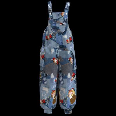 China Breathable Customized Long Waist Denim Overalls Sleeveless Rompers Fashion Jeans Jumpsuit For Women for sale