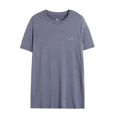 China QUICK DRY T Shirt Mens Solid Color Short Sleeve Heavy T-Shirt Sporty Drop Cut Tall Man Shirts for sale