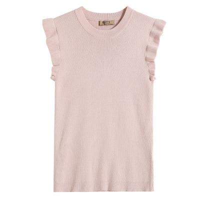 China Breathable Casual Spring Plain Tank Tops Pullovers Sleeveless Loose Sweater For Women for sale