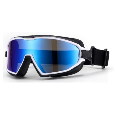 China Borjye J167 White Frame Rubber Shell Sports Injected Flexible Double Goggles for sale