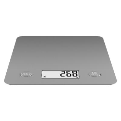 China With Tray Digital 5kg Kitchen Scale Food Scale LCD Display Power Battery Unit Digital Kitchen Scale Silver Weight for sale