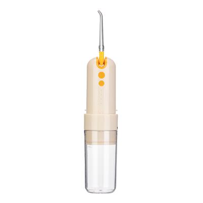 China Oral Hygiene Outdoor Usb Rechargeable Electric Wireless Water Pick Flosser Dental Machine for sale