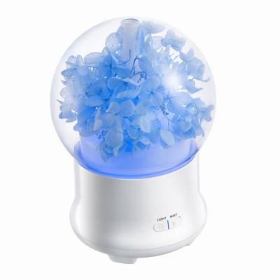 China 2021 newest household immortal flower decorative humidifier with light for sale