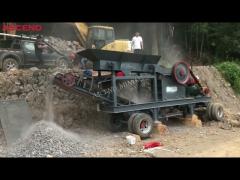 Mobile jaw crusher