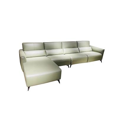 China (Other) Guenuine Extended Adjustable Leather Power Sofa Set Furniture for sale