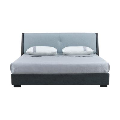 China Other High Quality Modern Style Double Hotel Bed With Solid Wood Frame for sale