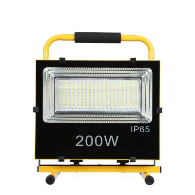 China Park 200W SMD LED Flood Light Rechargeable Portable Camping Strobe Light Outdoor Light for sale