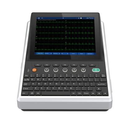 China High Quality Portable Metal ECG Machine 12 Channel With Analyzer for sale