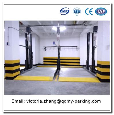 China Double Car Stackers 2 Car Simple Parking Lift Undergroud Stacker Two Post Parking Lift for sale