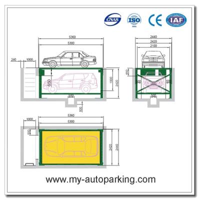 China Fabricado en China Garage subterráneo de dos pisos/Sistema de estacionamiento de automóviles doble/Ascensor de estacionamiento doble/Estacionamiento de dos capas en venta