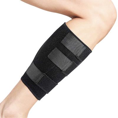 China Factory Direct Supply Durable Shin Guard Sport Compression Neoprene Elastic Calf Protector Support for sale