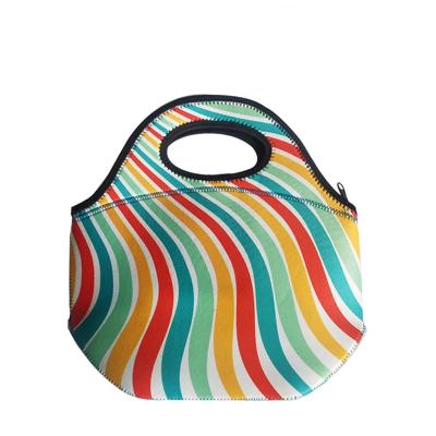 China China Manufacturer Wholesale Custom Cheap Portable Insulated Neoprene Lunch Bag Waterproof With Zipper for sale