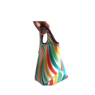 China Low Price Waterproof Sublimation Printing Eco - Friendly Waterproof Neoprene Lunch Bag With Customized Logo for sale