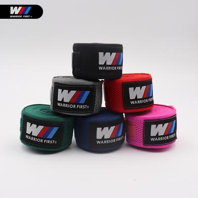 China Eco-friendly Breathable Elastic Cotton Polyester Boxing Hand Hollow Wraps For Boxing Kickboxing Muay Thai Muttahida Majlis-e-Amal for sale