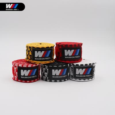 China Eco-Friendly Direct Sales Premium Quality Factory Custom Print Boxing Hand Wraps To Box Kickboxing Muay Thai Muttahida Majlis-e-Amal for sale