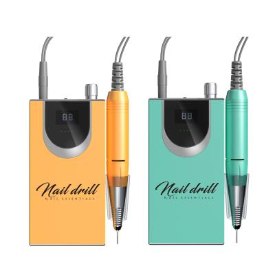 China Art Beauty New Arrival 30000RPM Portable Electric Nail Drill Machine Rechargeable Cordless Nail Art Manicure Pedicure Set For Nail Equipment for sale