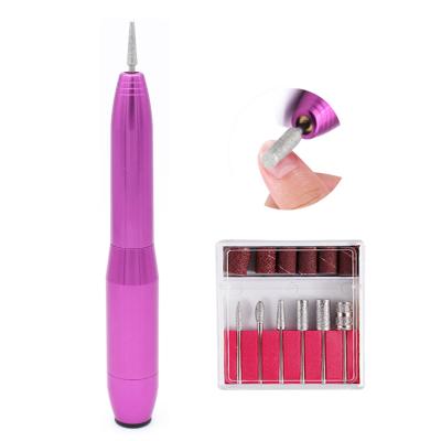 China Pen Shape Nail Drill 12000RPM Mini Manicure USB Speed ​​Rotate Nail Drill Handpiece Plastic Adjustable Pen for sale