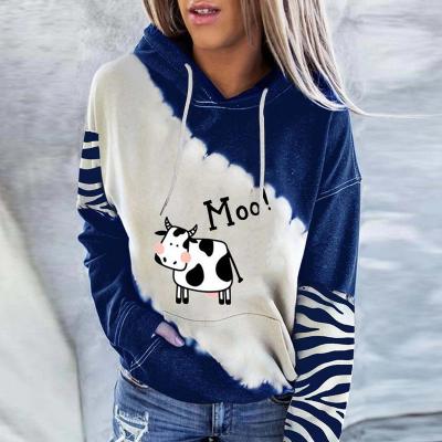 China High Quality Block Printed Pullover Loose Women's Anti-wrinkle New Color Suit Jogging Hoodie Custom Made for sale