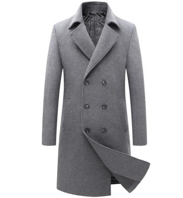 China New Fashion Coat High Quality Thickened Warm Men'S Wool Breathable Double Breasted Coat for sale