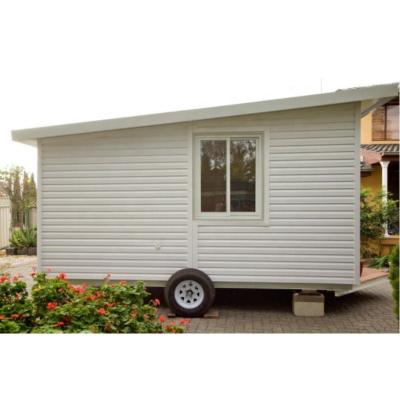 China Modern Portable Mobile Trailer Container Home With PVC Outer Wall Plate for sale