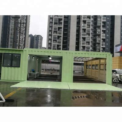 China Contemporary Green Modified Shipping Container Car Wash Room For Sale for sale