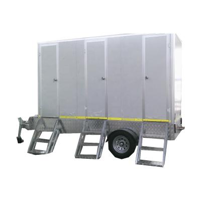 China Industrial hot sale biodegradable landwasher mobile container environmental toilet with trailer for sale