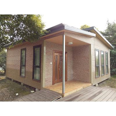 China Farmhouse Wood Prefab Light Steel Frame Villa For Russian for sale