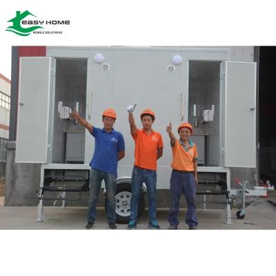 China Industrial high quality mobile toilet with water tank for sale