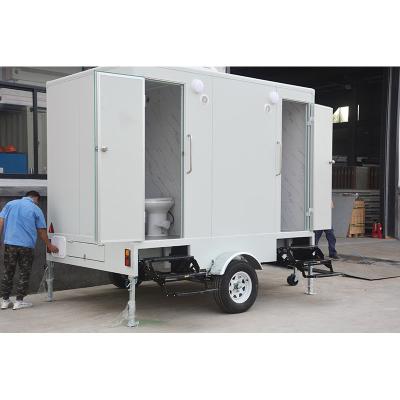 China China Industrial Biodegradable Trailer Supply Container Public Mobile Toilet With Sewage And Water Tank for sale