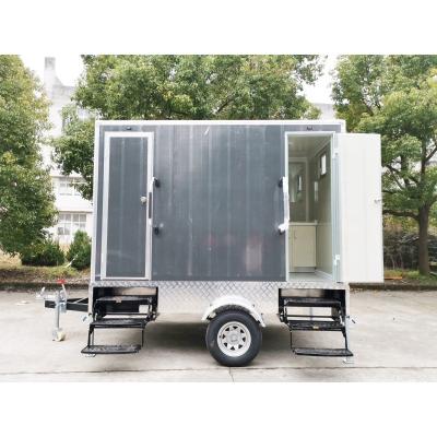 China Industrial Prefab Bathroom Trailer Biodegradable Portable Mobile Outdoor Toilet for sale