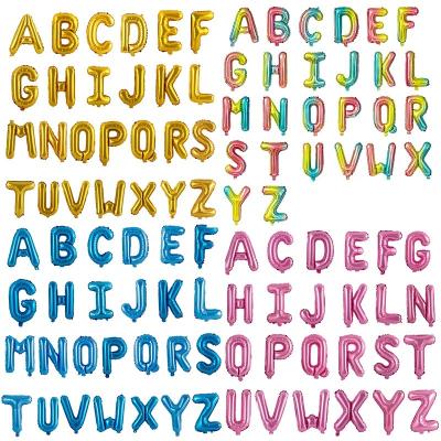 China 16 Inch Balloon Alphabet Letters Balloon Decoration Cheap Price Free Single Party Foil 10 Inch Foil Balloon for sale