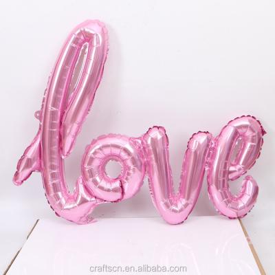 China Toy Wholesale Wedding Promotional Decoration United Love Letters Set Foil Balloon Foil Balloon for sale