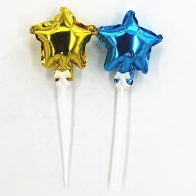 China EN71 Mini Decoration Party Decoration Happy Birthday Foil Balloon Stick for sale