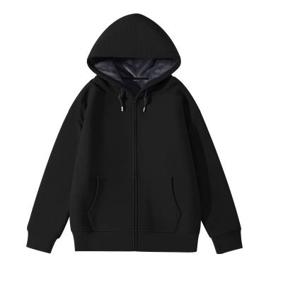 China custom plus size full face Anti-wrinkle zipper custom winter hoodie Outwear warm casual men's hoodies high quality unisex hoodies windproof oversized for sale