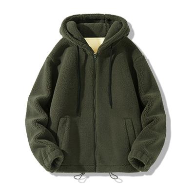 China factory wholesale Anti-wrinkle zip up hoodie manufacturer Winter fleece fashionable coats for men with warm fur Hoodie plus size men's hoodies for sale